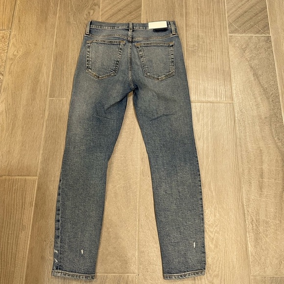 RE/DONE High Rise Ankle Crop in Mid 90s with Holes size 27 - Picture 10 of 13